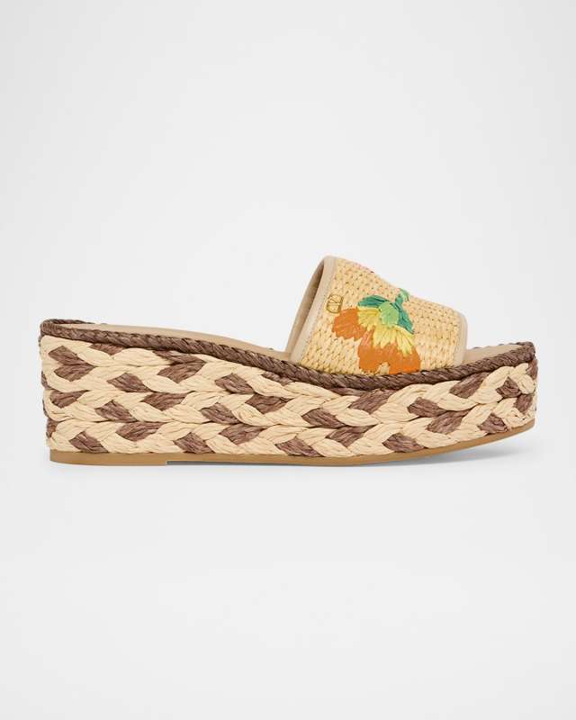 Bribri Floral Flatform Espadrille Sandals